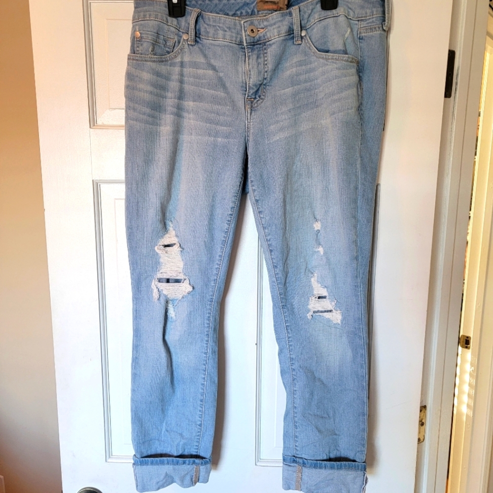 TORRID Boyfriend crop, vintage stretch jeans, size 12 regular